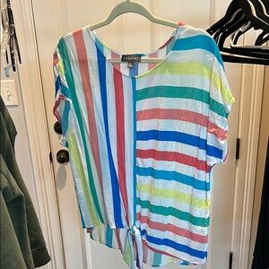 Rainbow Striped Women's Top by Umgee